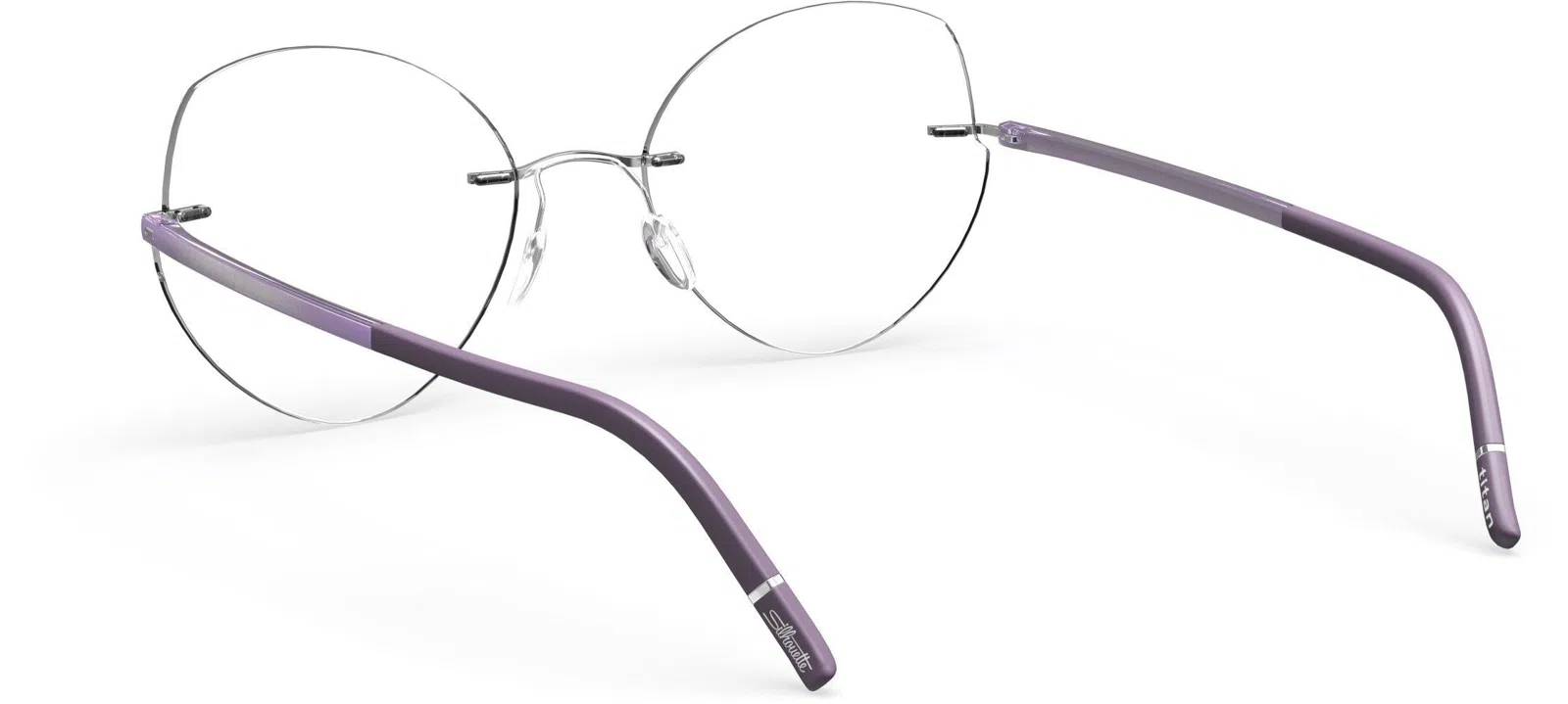 Silhouette The Wave Color Groove Demo Rimless 5567 Eyeglasses - view 33